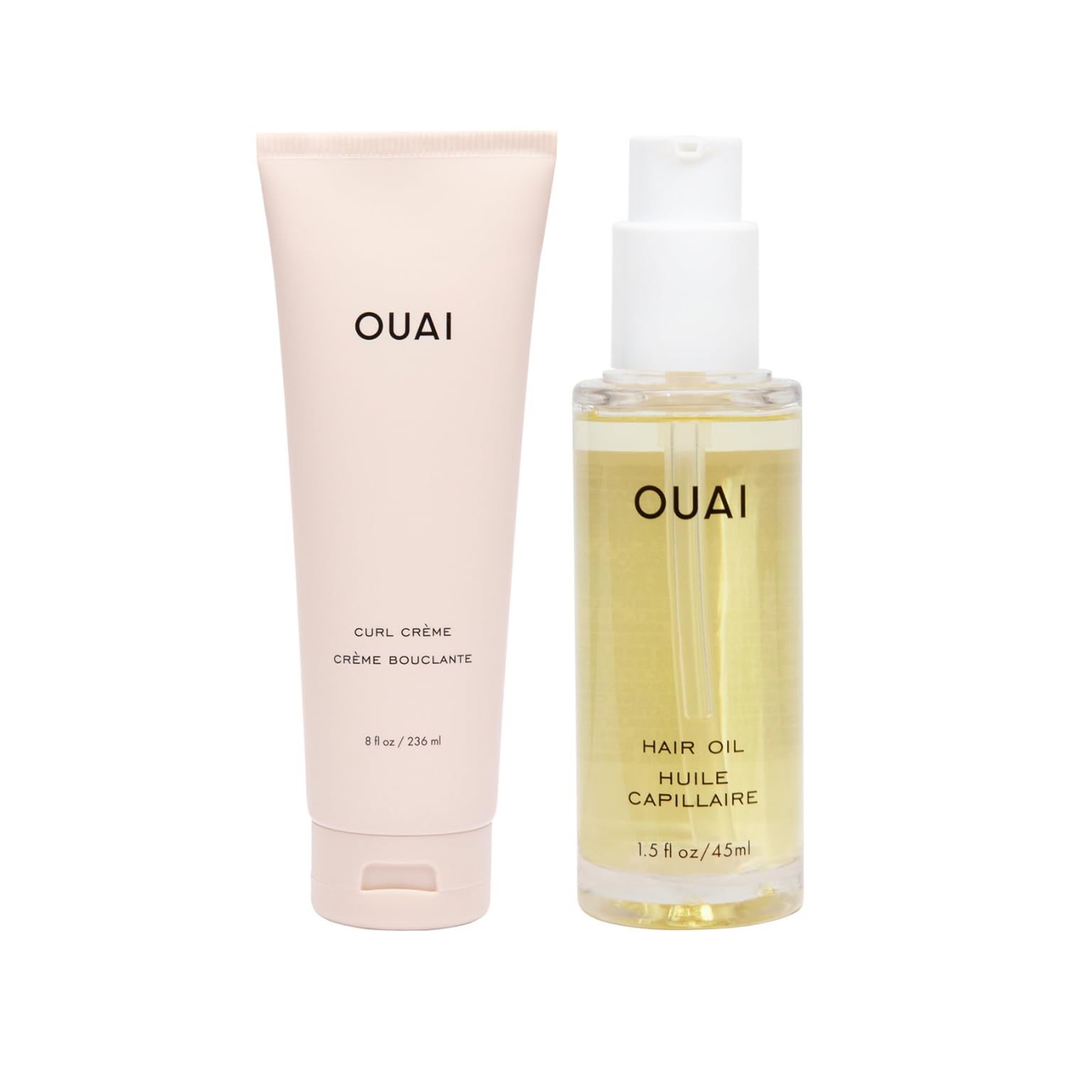 Amazon.com : OUAI Curl Cream + Hair Oil Bundle - Hair Styling